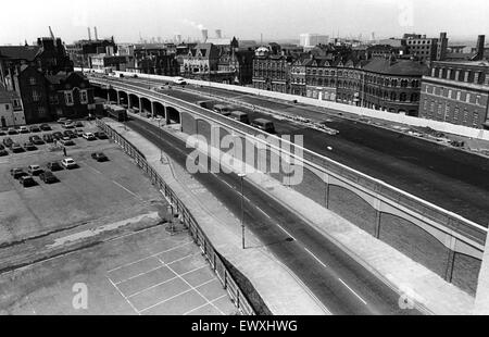 A66 bypass road, Middlesbrough. Il 19 giugno 1986. Foto Stock