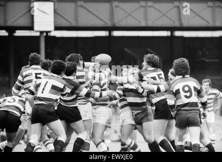Southampton 27-11 Waterloo, Rugby, John Player Cup match finale a Twickenham Stadium, sabato 10 aprile 1977. Foto Stock