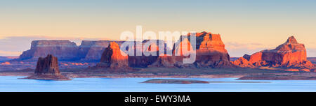 Padre Bay, dal Cookie Jar Butte. Il Lake Powell, Utah, Stati Uniti d'America Foto Stock