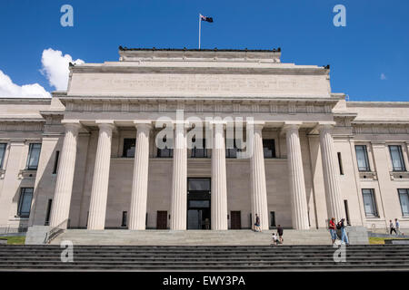 Il museo di Auckland edificio in auckland domain, Parnell, Nuova Zelanda. Architettura neoclassica Foto Stock