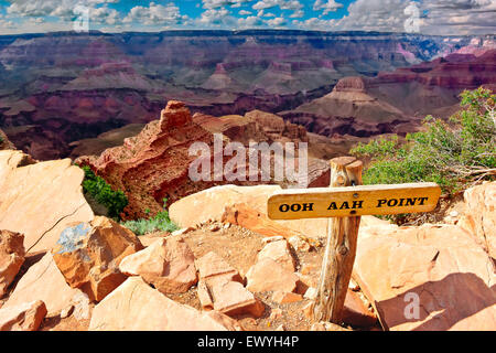 Ooh Aah punto, Grand Canyon, Arizona, Stati Uniti d'America Foto Stock