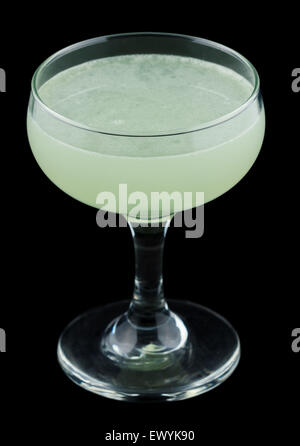 Verde cocktail fantasma isolato su sfondo nero Foto Stock