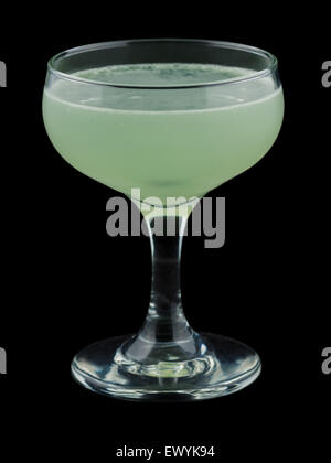 Verde cocktail fantasma isolato su sfondo nero Foto Stock