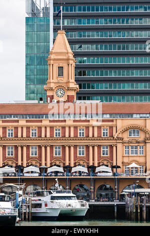 Ferry Terminal,Downtown,porto di Auckland,Auckland, Nuova Zelanda Foto Stock