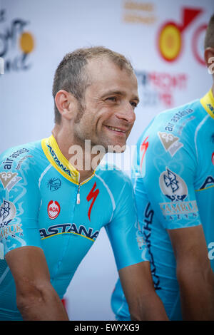 Utrecht, Paesi Bassi. 2 Luglio, 2015. Tour de France Presentazione della squadra, giovedì 2 luglio 2, 2015. Utrecht, Paesi Bassi Credito: Jan de Wild/Alamy Live News Foto Stock