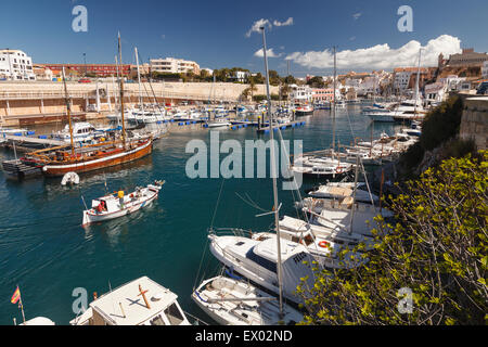 Porto di Ciutadella. Minorca. Isole Baleari. Spagna. Europa Foto Stock