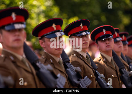 Addio al Festival di guarnigione, Bordon, Hampshire, Regno Unito. Sabato 27 giugno 2015 (Forze Armate giorno). Foto Stock