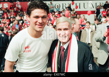 Middlesbrough 2-1 Luton, League Division One corrispondono a Ayresome Park, domenica 30 aprile 1995. L'ultima partita giocata a Ayresome Park. Addio a Ayresome Park. Foto Stock