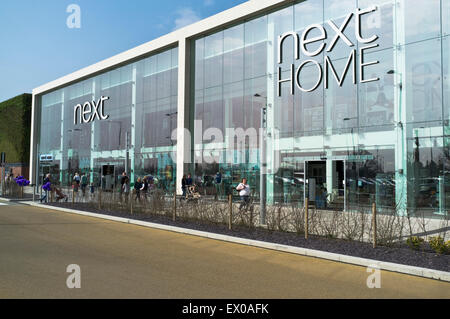 Dh prossimo negozio SHOP UK grandi Next home shop su Retail Park monaci Cross York Shopping Centre Foto Stock