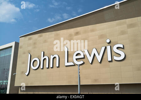 dh John Lewis negozio UK John Lewis negozio segno su Retail Park Monks Cross York Shopping Center negozi outlet esterno Foto Stock