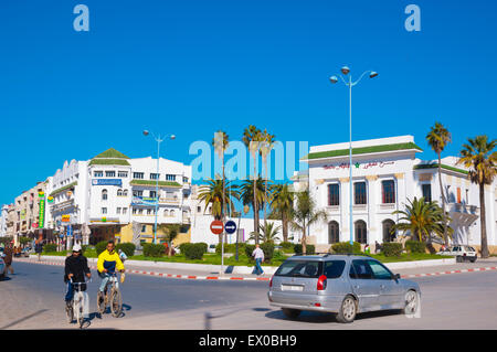 Avenue Mohammed V, El Jadida, costa atlantica, Marocco, Africa settentrionale Foto Stock