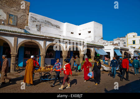 Zerktouni Avenue, Mellah, quartiere ebraico, Essaouira Costa Atlantica, Marocco, Africa settentrionale Foto Stock