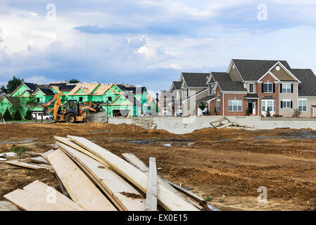 Nuova costruzione in casa, New Jersey, USA. Foto Stock