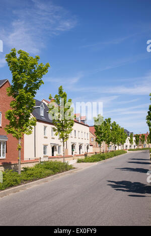 Alloggiamento moderno sviluppo, Kingsmere, Bicester, Oxfordshire, Inghilterra Foto Stock