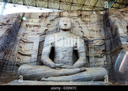 Il Gal Vihara statua del Buddha, Sri Lanka Foto Stock