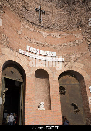 Basilica di Santa Maria degli Angeli e dei martiri Foto Stock