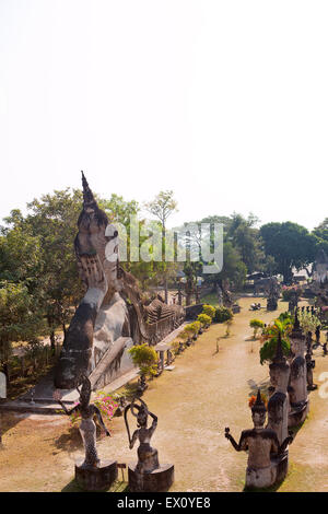 Statue Xieng Khuan Buddha Park Vientiane Laos Foto Stock