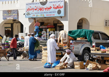 Mercato settimanale Sinaw, Oman Foto Stock