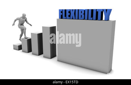 Migliorare la flessibilità ed aumentare o a raggiungere il vostro obiettivo Foto Stock