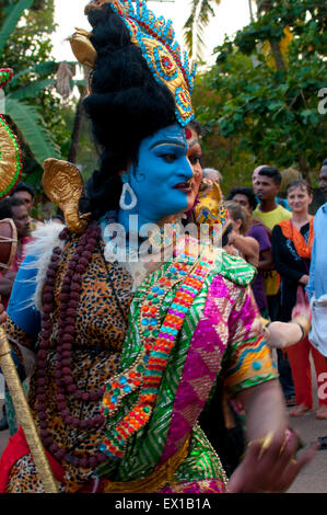 Dio indiano, tempio parade, varkala Kerala, India del sud, Asia Foto Stock