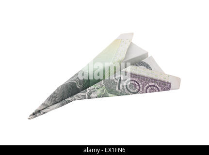 Carta Moneta polacca piano con tracciato di ritaglio Foto Stock