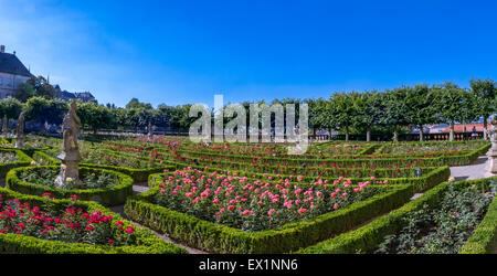 In Germania, in Baviera, Alta Franconia Regione, Bamberg, classificato come patrimonio mondiale dall' UNESCO, giardini del Princes-Bishops' s Neue ri Foto Stock