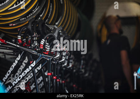 Utrecht, Paesi Bassi. 4 Luglio, 2015. Tour de France Time Trial Stage Credito: Jan de Wild/Alamy Live News Foto Stock