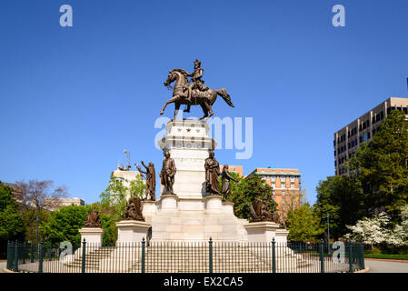 Virginia Washington Monument, Piazza del Campidoglio, Richmond, Virginia Foto Stock