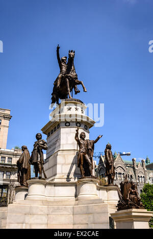 Virginia Washington Monument, Piazza del Campidoglio, Richmond, Virginia Foto Stock