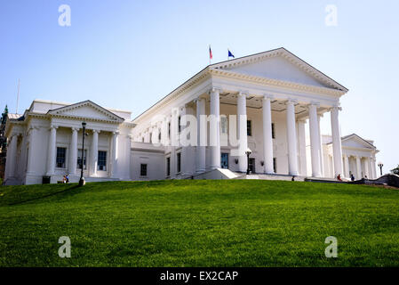 Virginia State Capitol, Piazza del Campidoglio, Richmond, Virginia Foto Stock