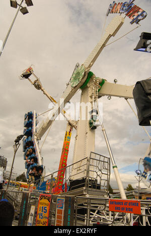 Giostre e divertimenti al Royal Show di Adelaide, Australia del Sud. Foto Stock