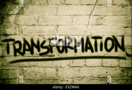 Il concetto di trasformazione Foto Stock