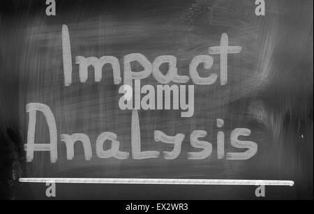 Analisi di impatto concetto Foto Stock
