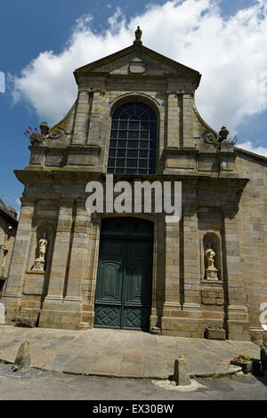Eglise St-Mathurin, Moncontour, Côtes-d'Armor Bretagna, Francia Foto Stock