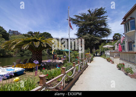 River Walk in Capitola, California Foto Stock