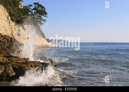 Mare in Enoshima, nella prefettura di Kanagawa, Giappone Foto Stock