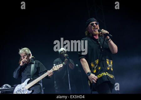 American rock band Toto durante il concerto a Lubiana Foto Stock