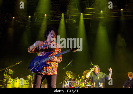 American rock band Toto durante il concerto a Lubiana Foto Stock