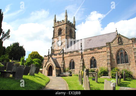 Saint Gile's Chiesa Parrocchiale di Matlock Derbyshire, ales, England Regno Unito Foto Stock