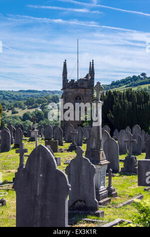 Giles Church, Matlock, Derbyshire, Inghilterra Foto Stock