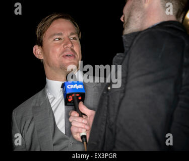 Sydney, Australia - Luglio 06, 2015: Channing Tatum parla ai media presso il 'Magic Mike XXL' Australian premiere il 6 luglio 2015 a Sydney, in Australia. Credito: MediaServicesAP/Alamy Live News Foto Stock