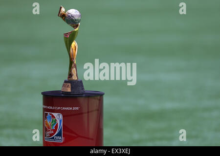 Vancouver, Canada. 5 Luglio, 2015. FIFA Coppa del Mondo Donne Trofeo Calcetto : FIFA Coppa del Mondo Donne Trofeo prima della FIFA Coppa del Mondo Donne 2015 partita finale tra Stati Uniti e Giappone presso lo Stadio BC Place a Vancouver in Canada . Credito: AFLO/Alamy Live News Foto Stock