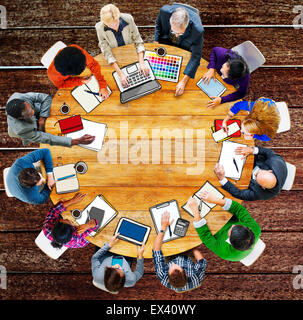 Gruppo di persone Business Meeting concetto di Brainstorming Foto Stock