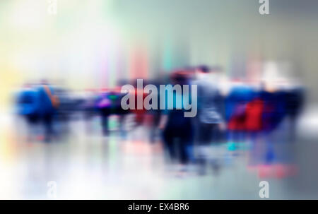 La gente di affari Rush Hour a piedi il pendolarismo concetto di città Foto Stock