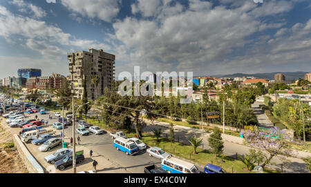 I quartieri di bolo area della città capitale dell Etiopia, Addis Abeba Foto Stock