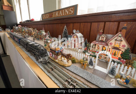 Alta Springs Historical Society Museum in North Central Florida, celebra il treno nazionale il giorno. Foto Stock