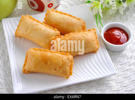 Samosa cinese Foto Stock