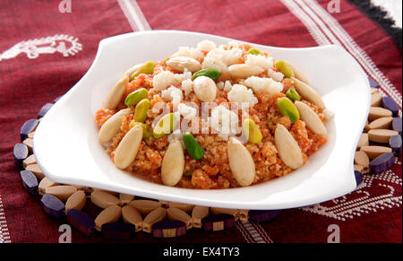 Gajar Halwa Budino di carote Foto Stock