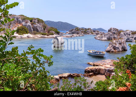 Kalekoey, Kekova, Antalya, Turchia Foto Stock