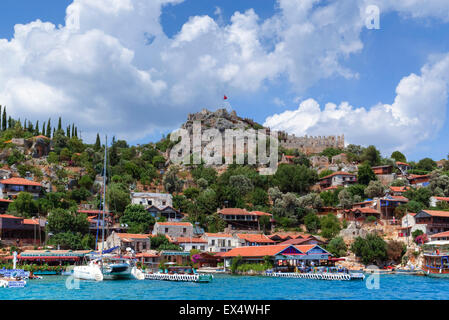 Castello, Kalekoey, Kekova, Antalya, Turchia Foto Stock